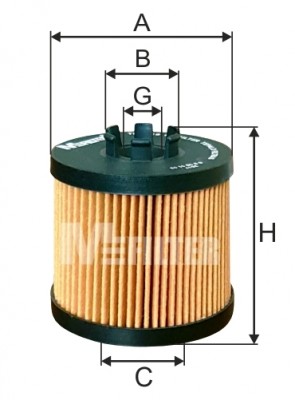 фильтр масляный!\ Audi A3, Skoda Octavia, VW Golf/Passat 1.6FSi 03> TE4016 MFILTER AUTOMOTIVE FILTERS