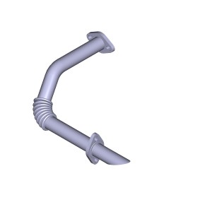 Трубка ЯМЗ-536 рециркуляции радиатора отработавших газов АВТОДИЗЕЛЬ 536121302610 YAMZ