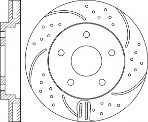 Диск тормозной MITSUBISHI Lancer (07-) передний (1шт.) NIBK RN1366DSET NIBK