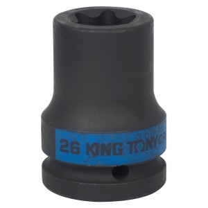 головка торцевая! ударная TORX Е-стандарт 3/4', E26, L=56 мм\ 657526M KING TONY