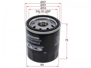 Фильтр масляный TOYOTA A,E,S,NZ,ZZFE 90- ST-90915-YZZE1 ST90915YZZE1 SAT