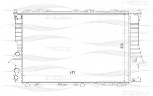 Радиатор AUDI 100/A6 90- KK0111 KK0111 FREE Z