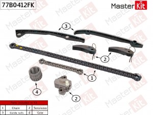 Комплект цепи ГРМ MB M282 (W177/W247/C118/X118/H247/X247) 18-/ RENAULT H5Ht (1,3 77B0412FK MASTER KIT