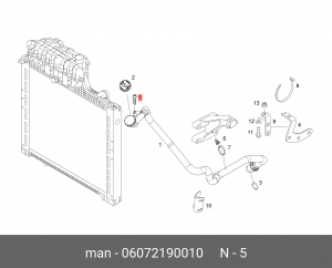 Сферич. бороздк. винт C5X18-Z15X1,6-ST-M MAN 06072190010 MAN