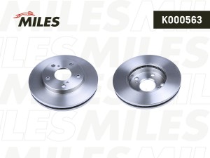 Диск тормозной передний D255мм. TOYOTA CAMRY (V10/V20) 2.2 91-01/PICNIC 96-01 (T K000563 MILES