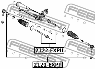 тяга рулевая!\ Ford Explorer U251 06-10 2122-EXPII FEBEST
