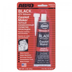 Герметик высокотемпературный ABRO 85г (черный) 12AB ABRO