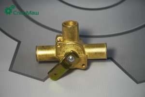 кран отопителя!нов.образца, 3 выхода, ан. 5440А9-8101150-010\МАЗ-650119/6422/551 64308101150010 SPETSMASH
