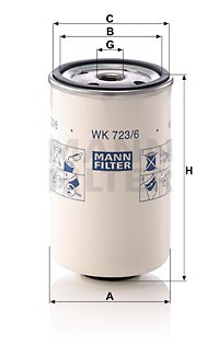 Фильтр топливный WK723/6 WK7236 MANN FILTER