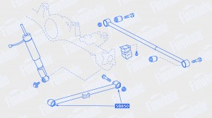 Сайлентблок продольного рычага задней подвескиLand Cruiser Prado (J120/150) GX 4 SB850 FINWHALE