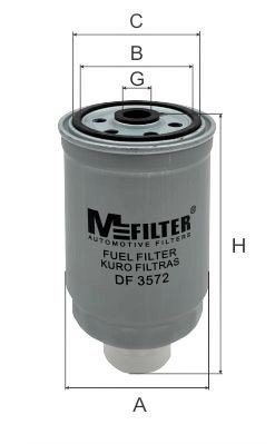 фильтр топливный!\ Audi A4/A6 1.9TDi 00>, VW Passat B5 1.9TDi 98> DF3572 MFILTER AUTOMOTIVE FILTERS