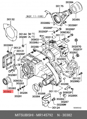 САЛЬНИК ВАЛА ВЕДУЩЕЙ ШЕСТЕРНИ РАЗДАТ.КОР MR145792 MR145792 MITSUBISHI