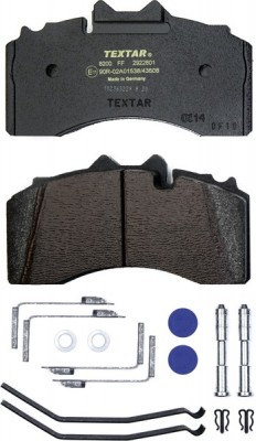 Колодки тормозные BPW дисковые (211x115x30) (4шт.) TEXTAR 2922801 TEXTAR