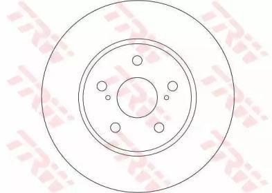 Диск тормозной передний TOYOTA CAMRY (V30) 2.4-3.0, PREVIA (_R3_) 2.4 DF4204 DF4204 TRW