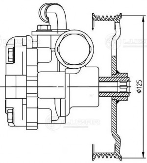 Насос ГУР для а,м Mazda 3 BK 03- 1.6i LPS 2502 LPS2502 LUZAR