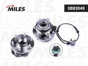 Ступица колеса передняя с подшипником NISSAN PATHFINDER/NAVARA 05- AWD (SKF VKBA DB83049 MILES