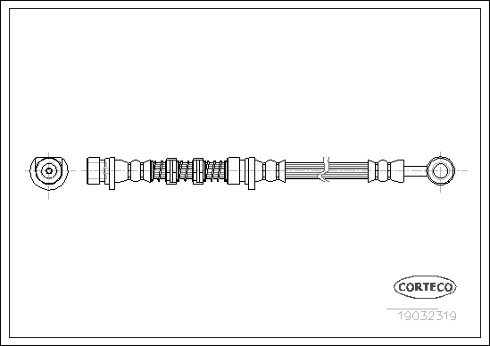 Шланг тормозной LAND ROVER Freelander (98-06) передний левый/правый CORTECO 19032319 CORTECO