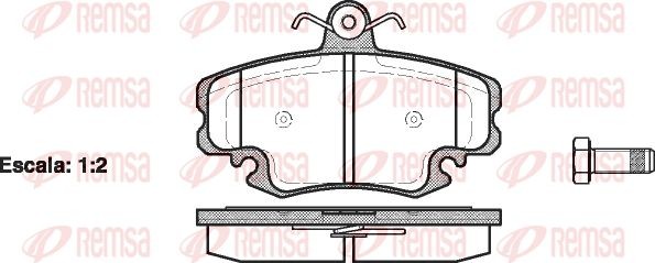 141 20 колодки дисковые п.\ Renault Thalia 00>, Dacia Logan 1.4/1.6i/1.5D 04> 014120 REMSA