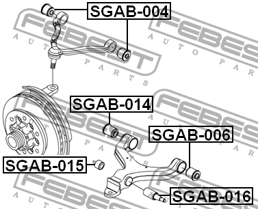 SSANG YONG ACTYON/KYRON SGAB015 FEBEST