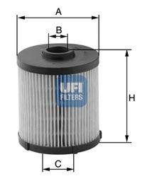 Фильтр топливный дизельный VOLVO C30/C70 II/S40/S60 II/S80 II/XC60/XC 70 II 26.0 26.020.00 UFI