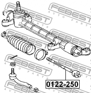 Тяга рулевая TOYOTA AVENSIS ADT25#,AZT25#,CDT250,ZZT25# 2003.01-2008.11 0122-250 0122-250 FEBEST