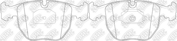 Колодки тормозные BMW 5 (E39),7 (E38),X5 (E53) передние (4шт.) NIBK PN0401 NIBK