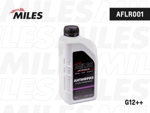 Антифриз готов к применению G12++ (фиолетовый, SUPER LONG LIFE COOLANT -40C) 1кг AFLR001 MILES