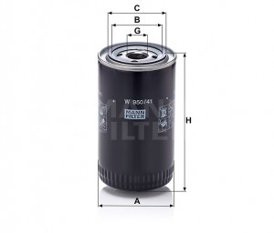 Фильтр масляный KOMATSU W 950-41 MANN FILTER