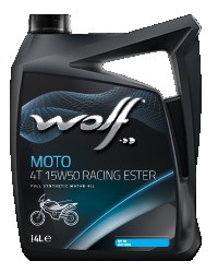 WOLF MOTO 4T 15W50 ESTER 4L API SN JASO MA2 1043818 WOLF