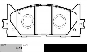 Колодки тормозные TOYOTA Avalon 2005 ~ 2019 / Camry 2006 ~ 2017 / Aurion 2006 ~  GK1065 CTR