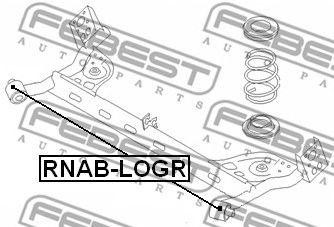 Сайлентблок задн балки RENAULT LOGAN, SANDERO, DUSTER RNAB-LOGR RNAB-LOGR FEBEST