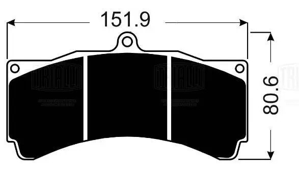 Колодки торм. с 6-порш. суппортами AP Racing (аналог FRP3054) (PFR 6054) PRO PFR 6054 TRIALLI