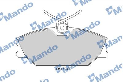 Колодки тормозные RENAULT Laguna (95-03),Megane 1 (1.6/2.0/1.9D) передние (4шт.) MBF015162 MANDO