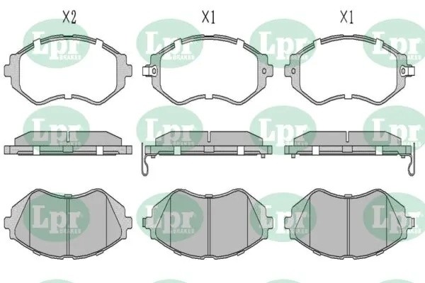 Комплект тормозных колодок 05P682 05P682 LPR