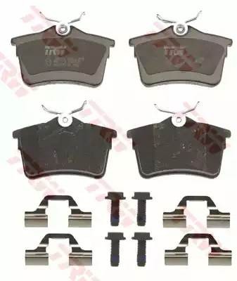Колодки тормозные PEUGEOT Partner (08-) CITROEN Berlingo (08-) задние (4шт.) TRW GDB1799 TRW