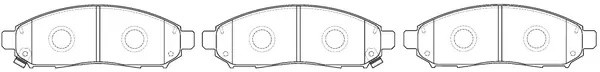 Колодки тормозные передние (NISSAN NAVARA/PATHFINDER 2.5D 05-) BP22517 BP22517 SB NAGAMOCHI