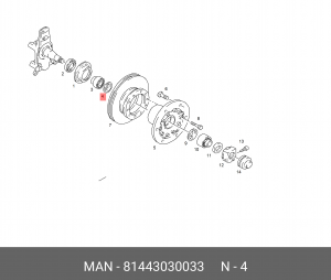 Шайба 99,5X59 81443030033 MAN