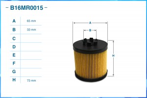 Фильтр масляный элемент B16MR0015 B16MR0015 CWORKS