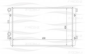 Радиатор AUDI A3 03-SEAT Toledo/Altea/Leon 05-VW Caddy/Golf/Touran 03- KK0209 KK0209 FREE Z
