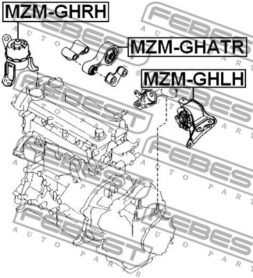 MAZDA 6 (GH) (2007-2012) MZM-GHATR FEBEST