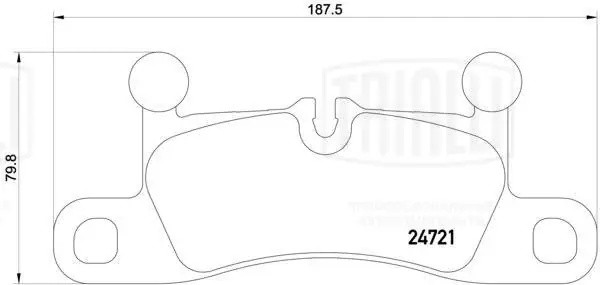 Колодки торм. VW Touareg II (10-)/Porsche Cayenne II (10-) диск. зад. (с датч.)  PF4394 TRIALLI