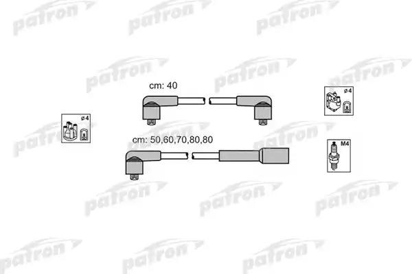 Провод высоковольтный VW Passat AUDI 80,90,100 (2.0/2.2) комплект PATRON PSCI1010 PATRON