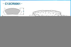 Тормозные колодки задние Low Metallic C12CR0061 C12CR0061 CWORKS