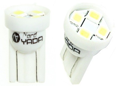 Лампа светодиодная W5W 12V 0.36W "NORD YADA" (белый, 4SMD) 902651 NORD YADA