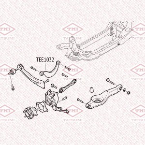 Рычаг задней подвески верхний L/R FORD Focus/C-Max 98-MAZDA 3/5 03-VOLVO C30/S40 TEE1032 TATSUMI