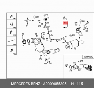 MERCEDES BENZ VITO (447) (2014>) A 000 905 53 05 MERCEDES BENZ