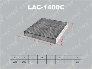FORD FOCUS II 05> VOLVO S40 (2004>) УГОЛЬНЫЙ LAC-1400C LYNXAUTO