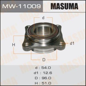 к-т подшипника ступ. пер.! с ABS\ Toyota Land Cruiser 120/Prado GRJ120/KDJ120 MW-11009 MASUMA