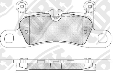 Колодки задние (VW TOUAREG 3.0-4.2 10-/PORSCHE CAYENNE 3.0-4.8 10-) PN0565 PN0565 NIBK