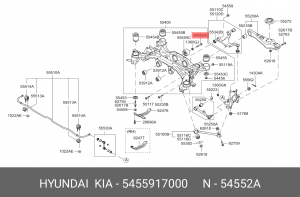HYUNDAI GETZ /MATRIX Под горизонтальный с/блок 5455917000 HYUNDAI KIA